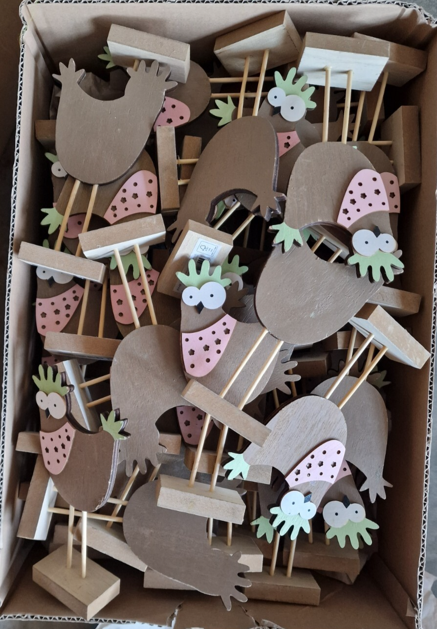 Wenco 113x Hühner, Holzdeko, Frühling, Sommer, Ostern